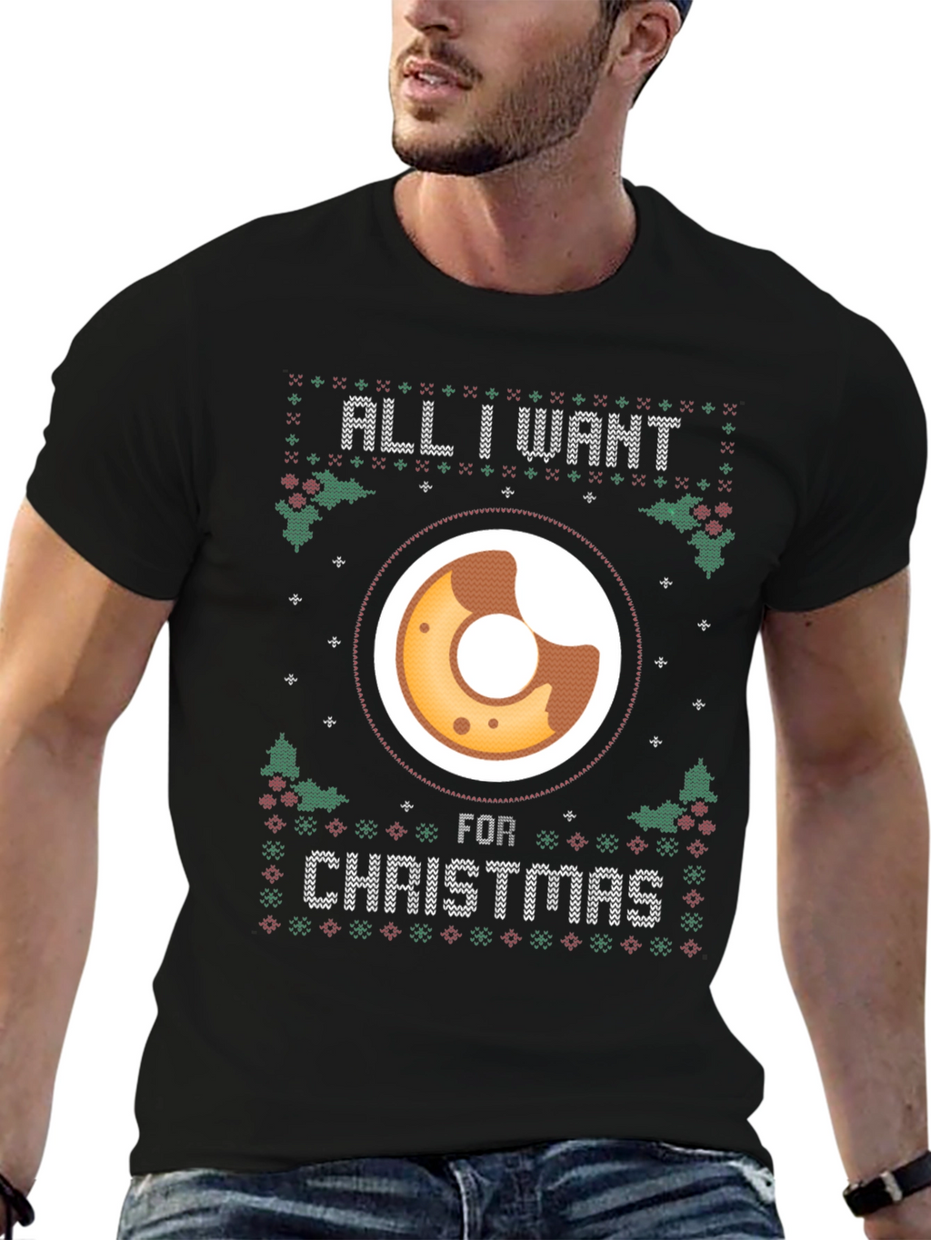 All I Want for Christmas Donut T-Shirt