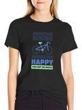 Mountain Biking Makes Me Happy T-Shirt