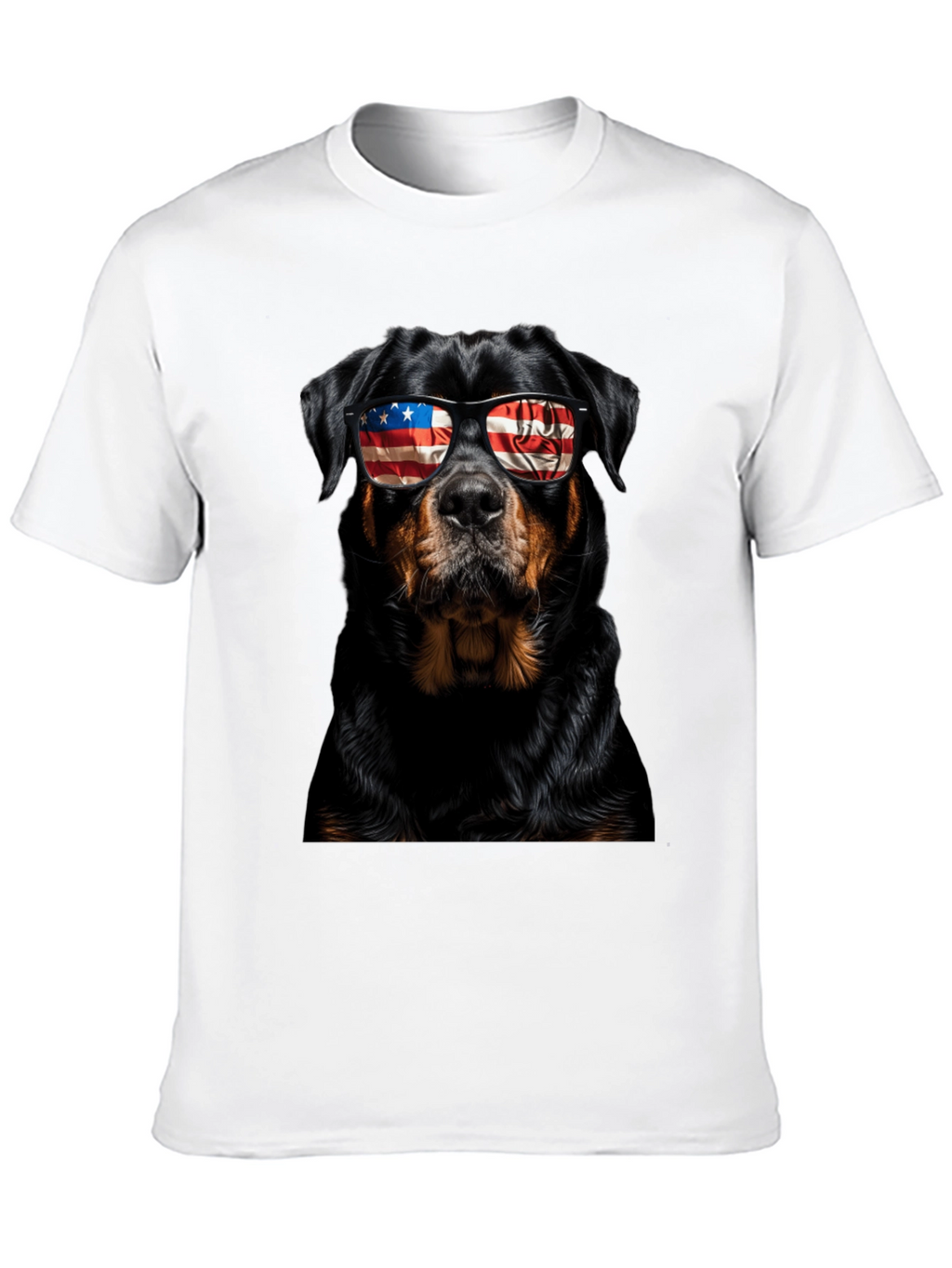 Patriotic Rottweiler Dog Graphic T-Shirt