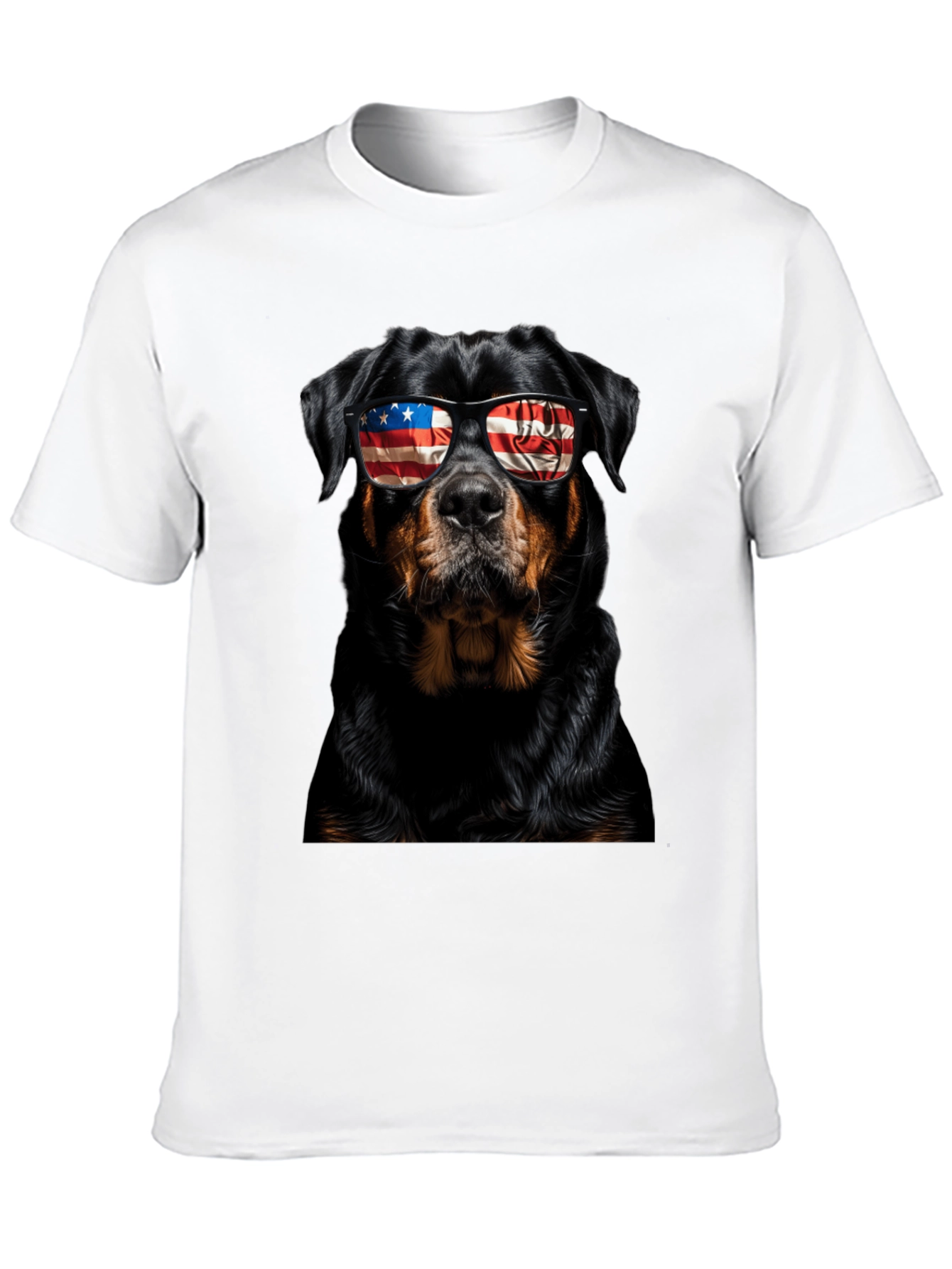 Patriotic Rottweiler Dog Graphic T-Shirt