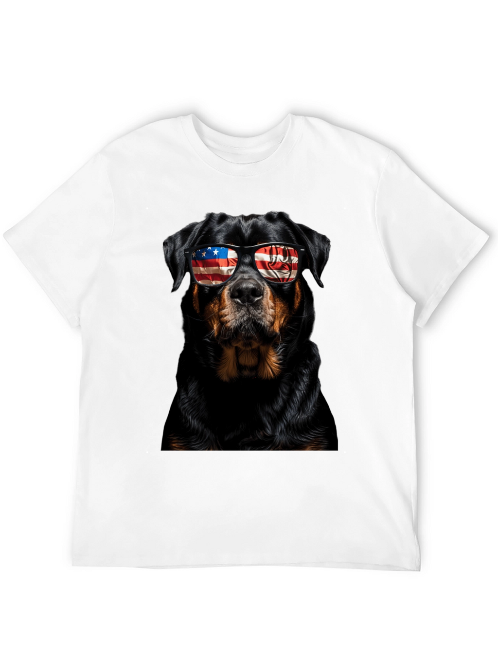 Patriotic Rottweiler Dog Graphic T-Shirt
