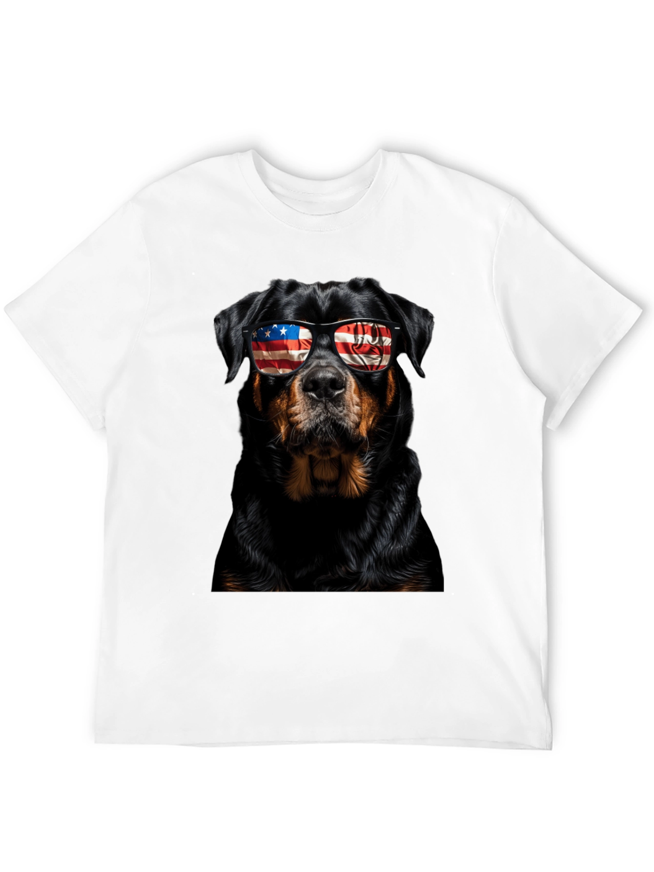 Patriotic Rottweiler Dog Graphic T-Shirt
