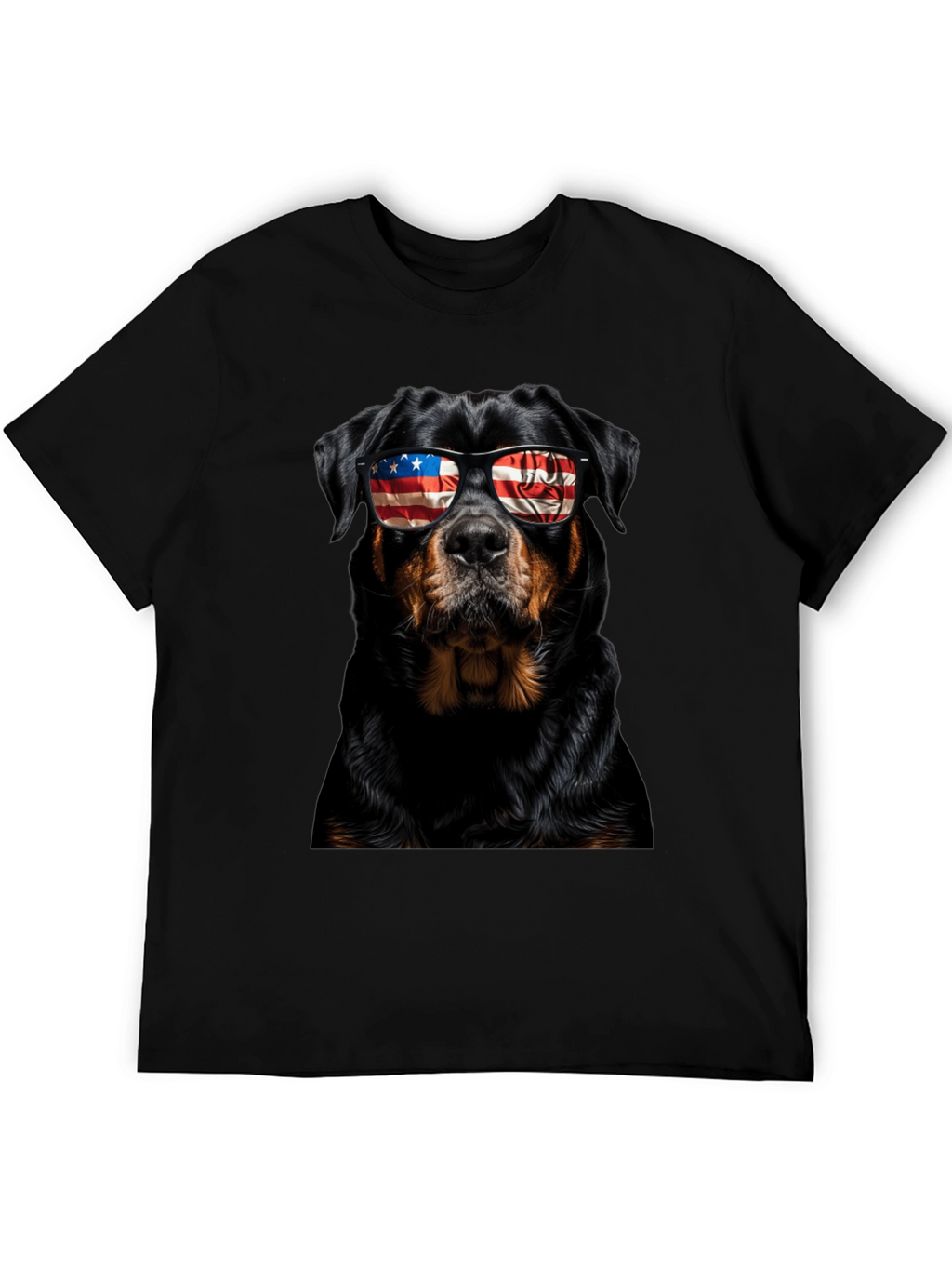 Patriotic Rottweiler Dog Graphic T-Shirt