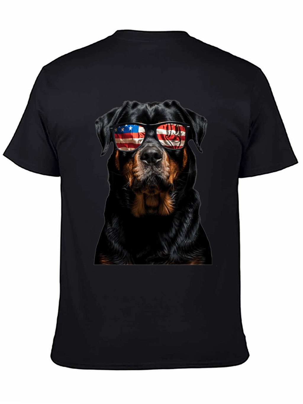 Patriotic Rottweiler Dog Graphic T-Shirt