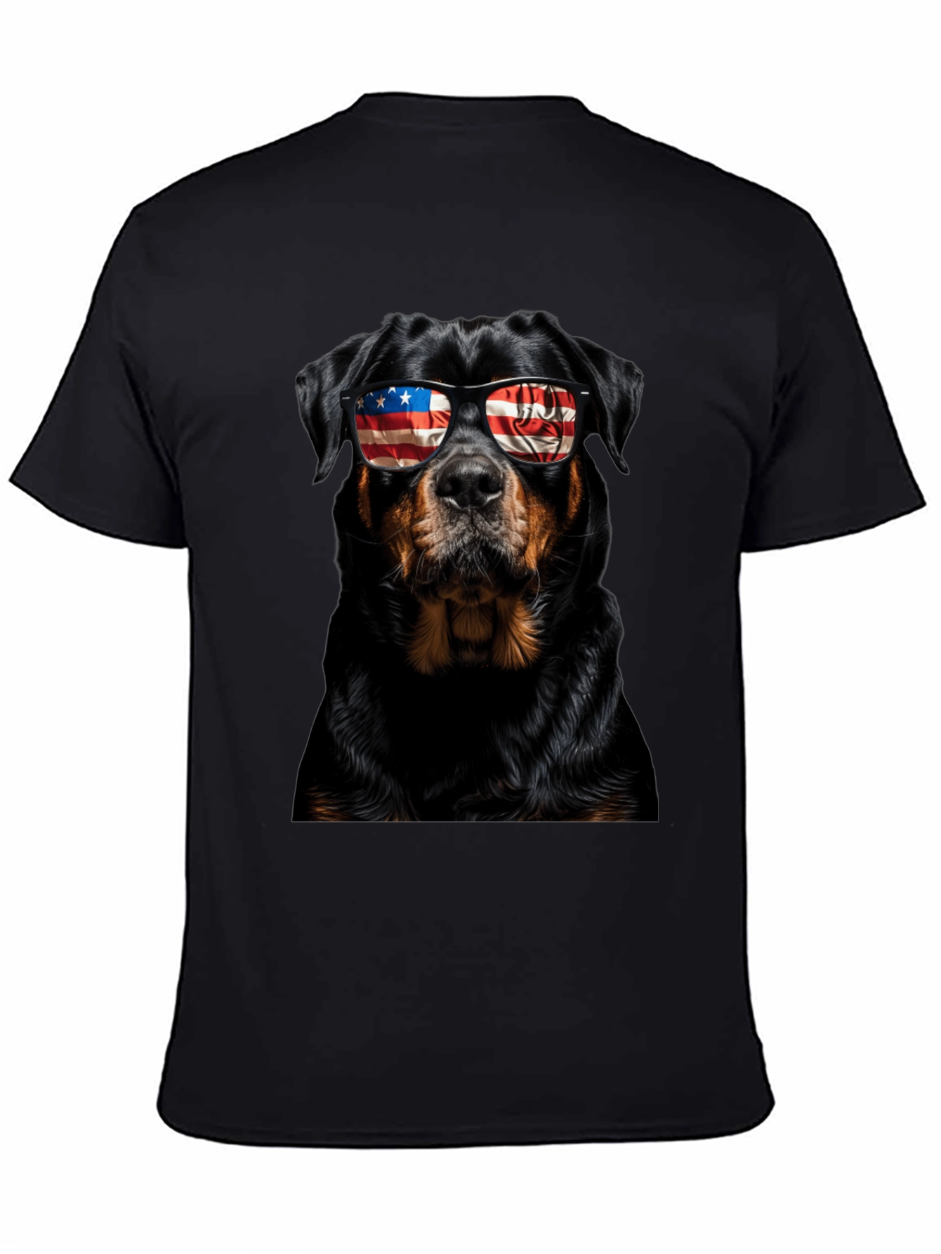 Patriotic Rottweiler Dog Graphic T-Shirt