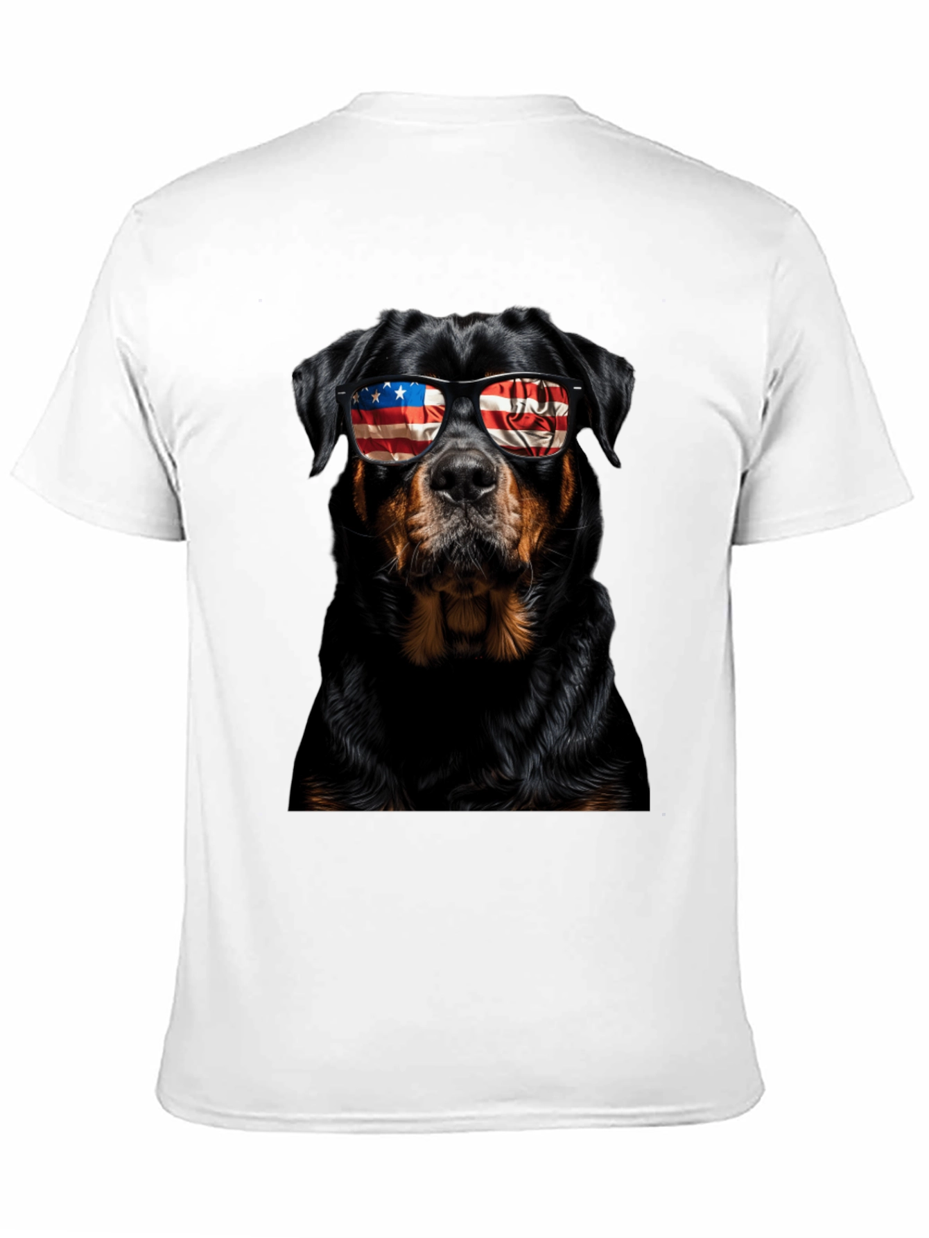 Patriotic Rottweiler Dog Graphic T-Shirt