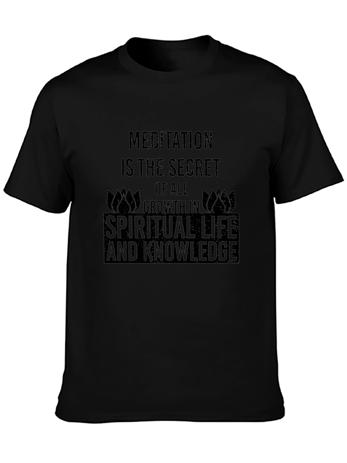 Spiritual Growth Black T-Shirt
