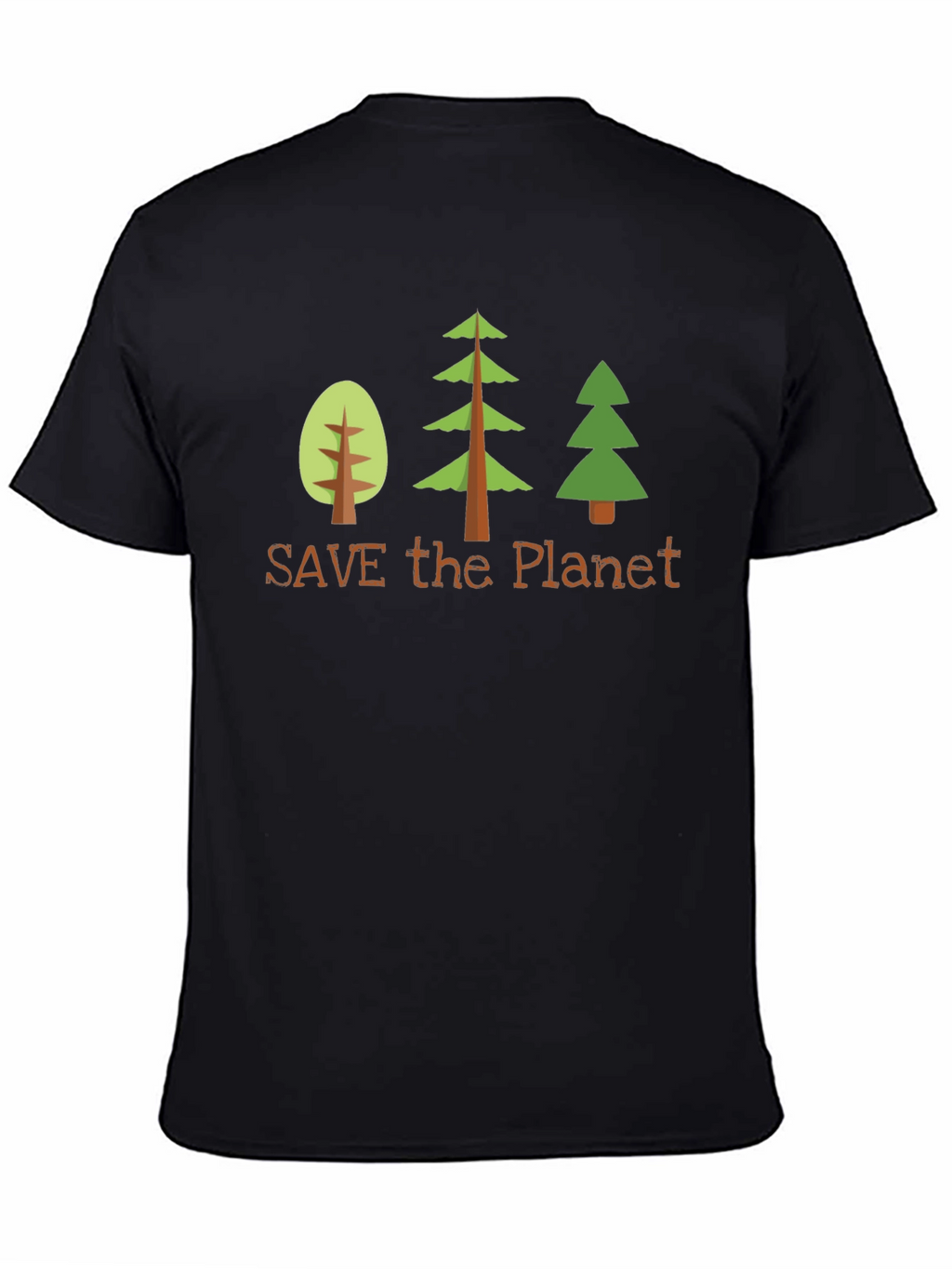 Save the Planet Graphic Tee - Black
