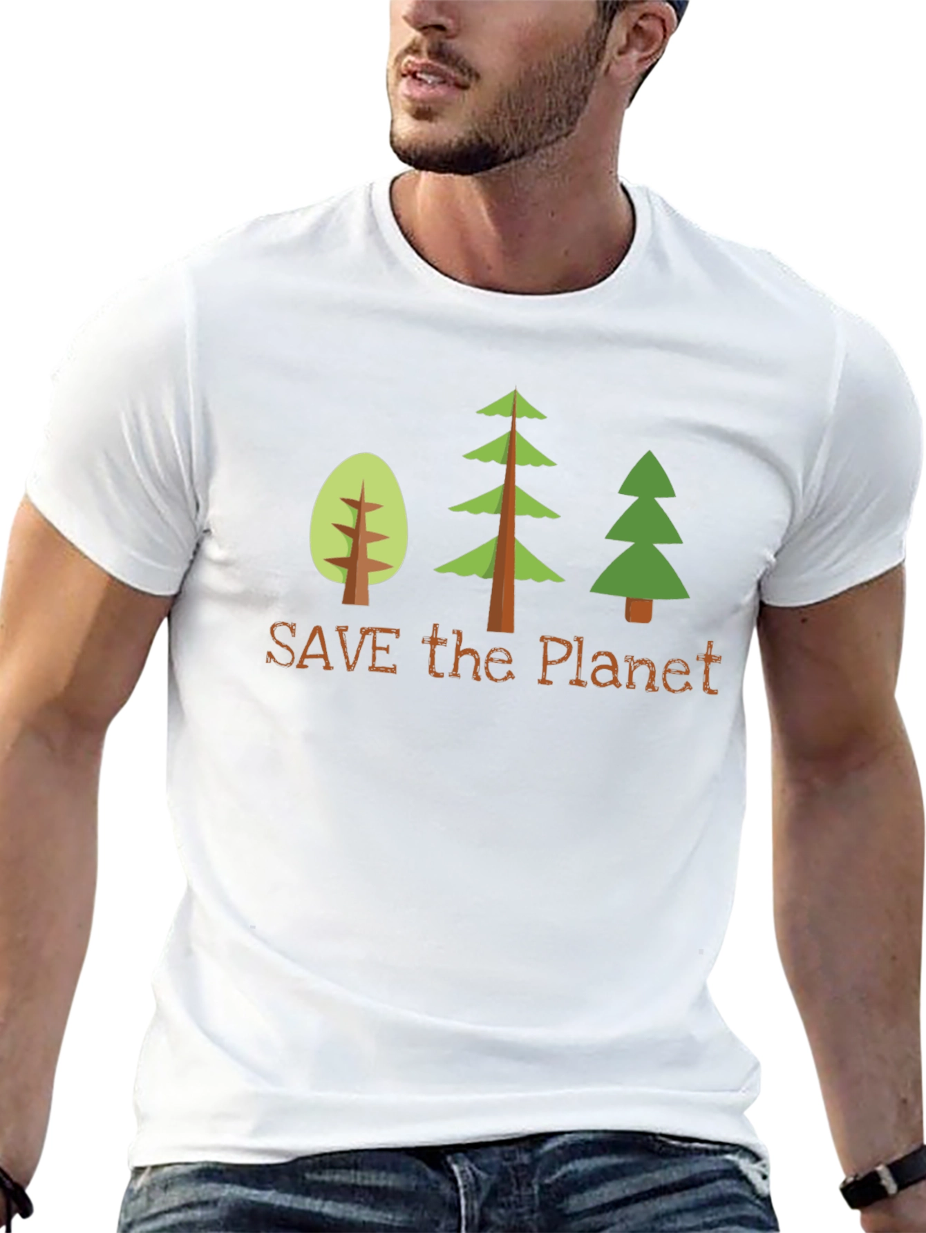 Save the Planet Graphic Tee - Black