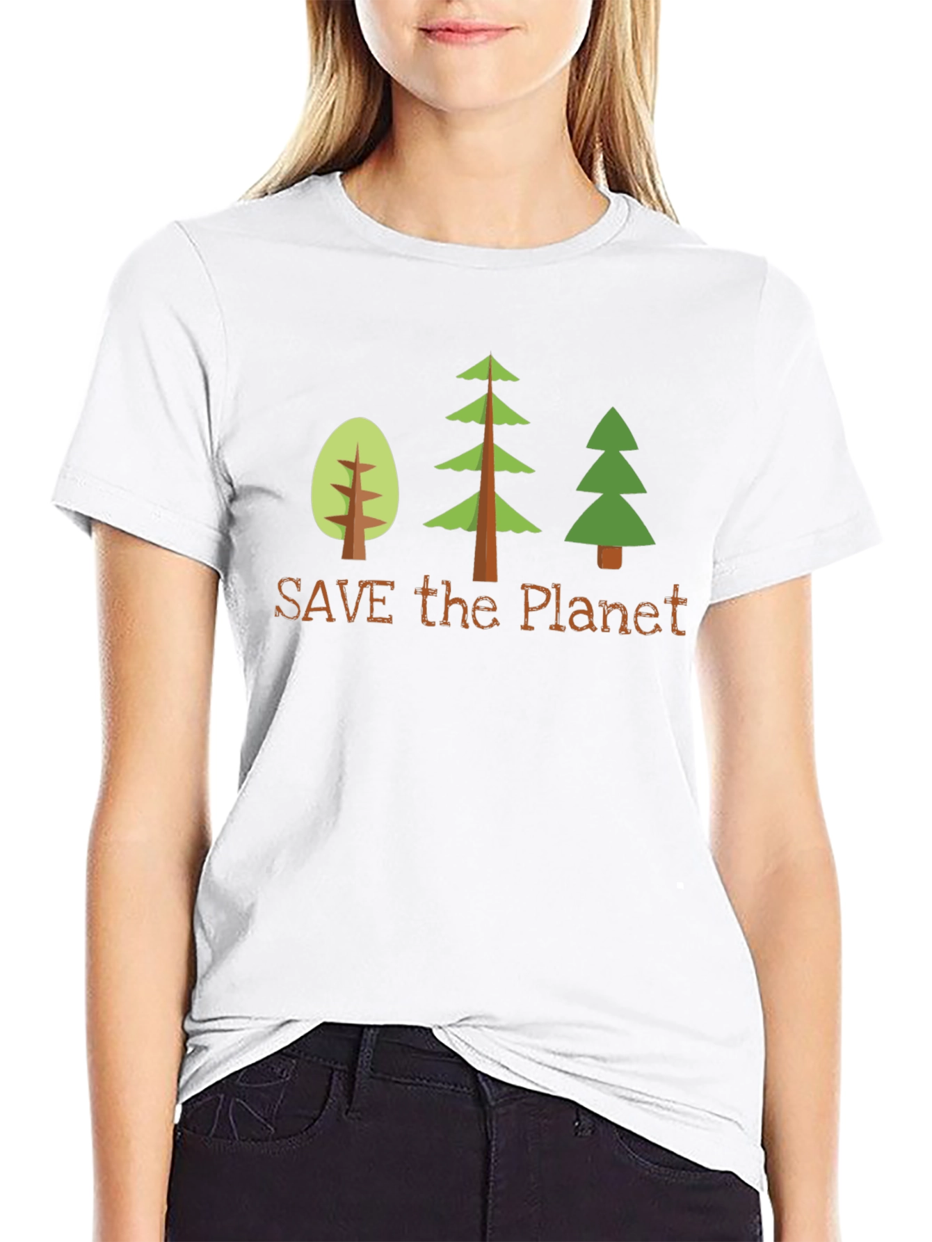 Save the Planet Graphic Tee - Black