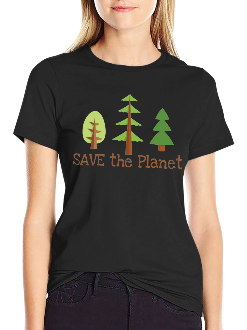 Save the Planet Graphic Tee - Black