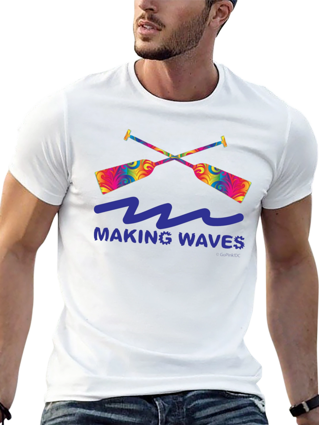 Making Waves Graphic T-Shirt - Paddles and Waves
