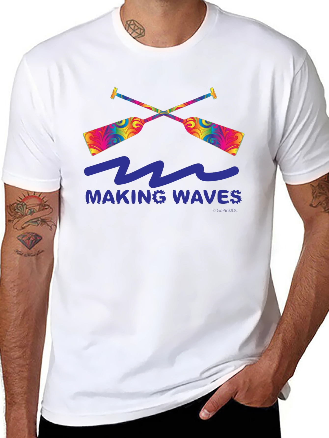 Making Waves Graphic T-Shirt - Paddles and Waves