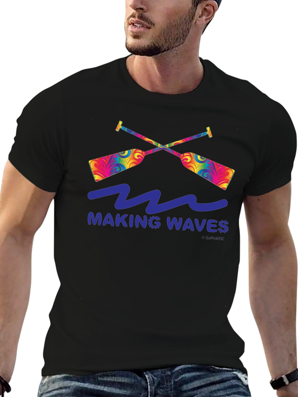 Making Waves Graphic T-Shirt - Paddles and Waves