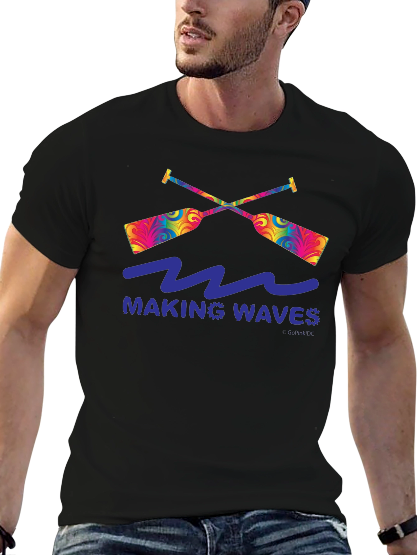 Making Waves Graphic T-Shirt - Paddles and Waves