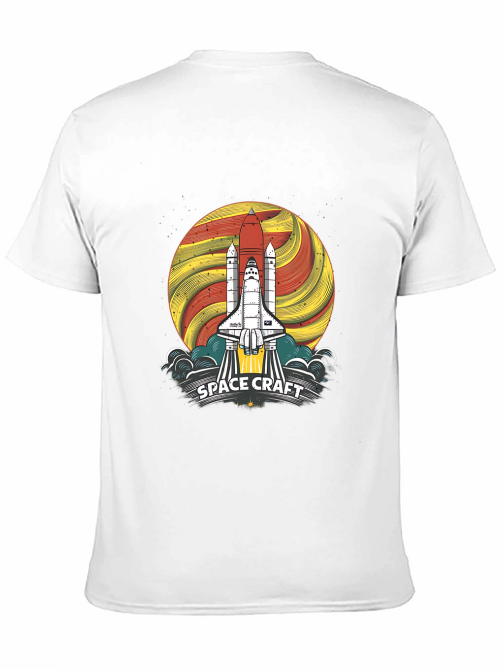Space Craft Graphic Tee - Rocket Launch Design