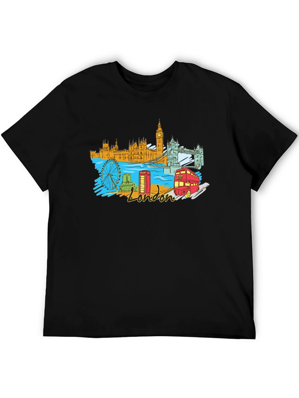 London Landmark Graphic T-Shirt