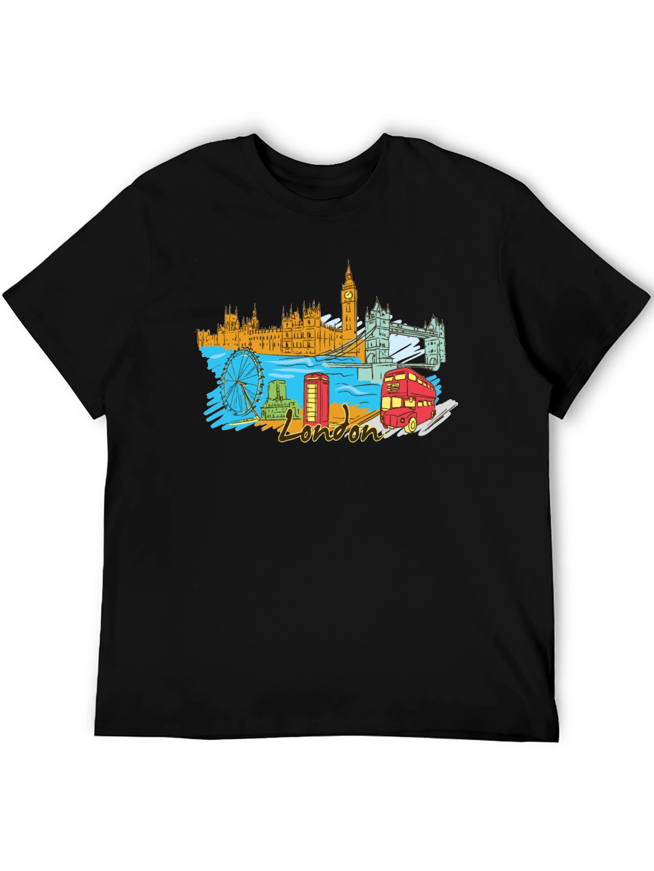 London Landmark Graphic T-Shirt