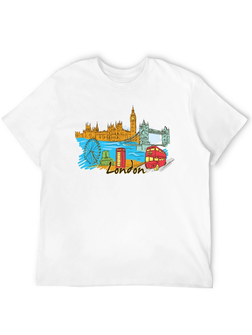 London Landmark Graphic T-Shirt