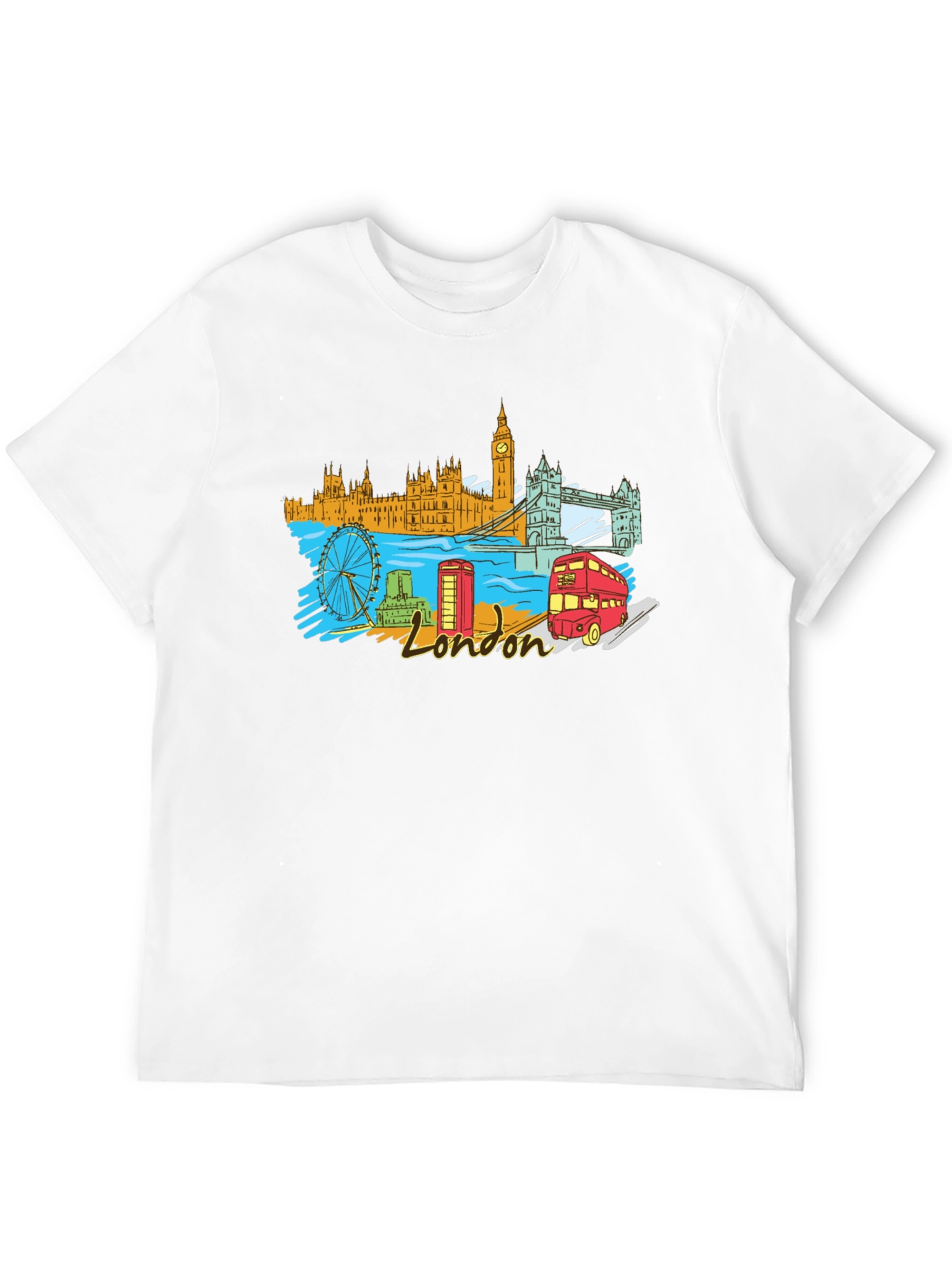 London Landmark Graphic T-Shirt