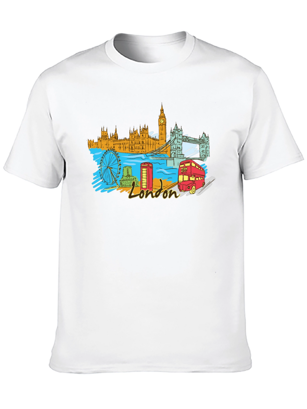 London Landmark Graphic T-Shirt
