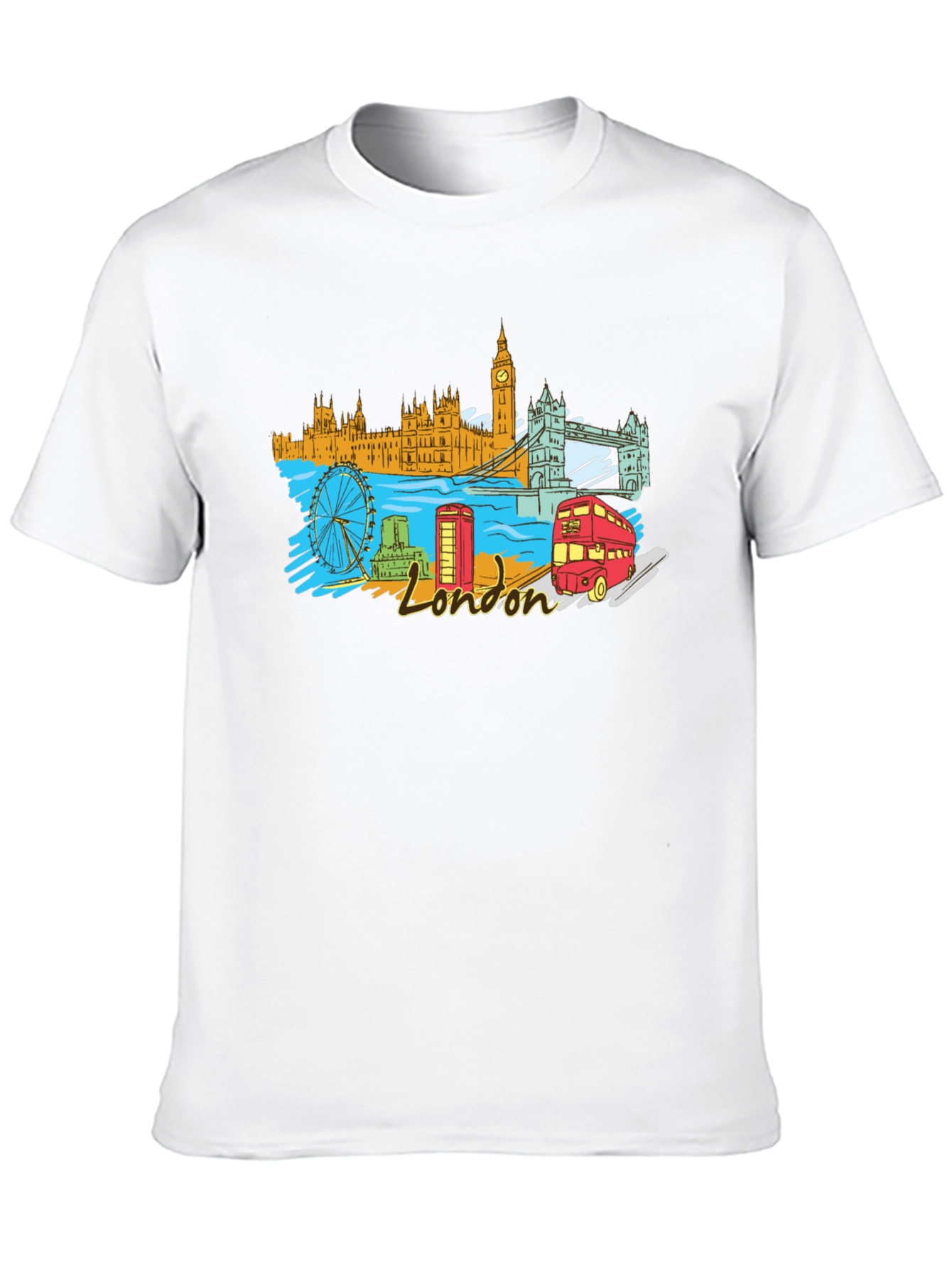 London Landmark Graphic T-Shirt