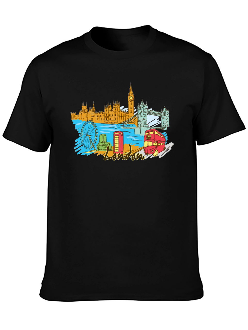 London Landmark Graphic T-Shirt