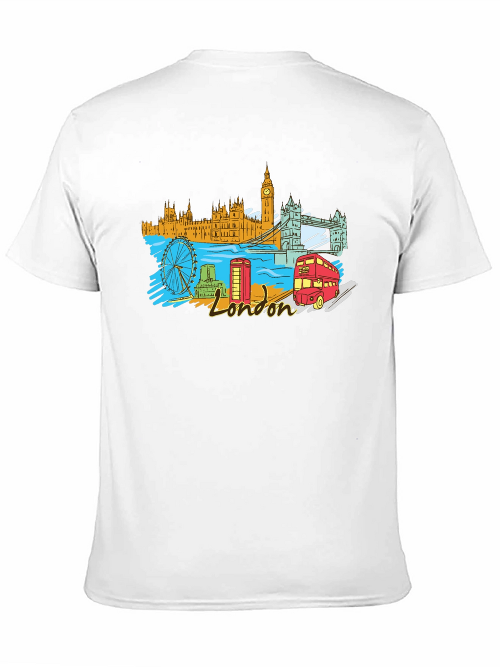 London Landmark Graphic T-Shirt