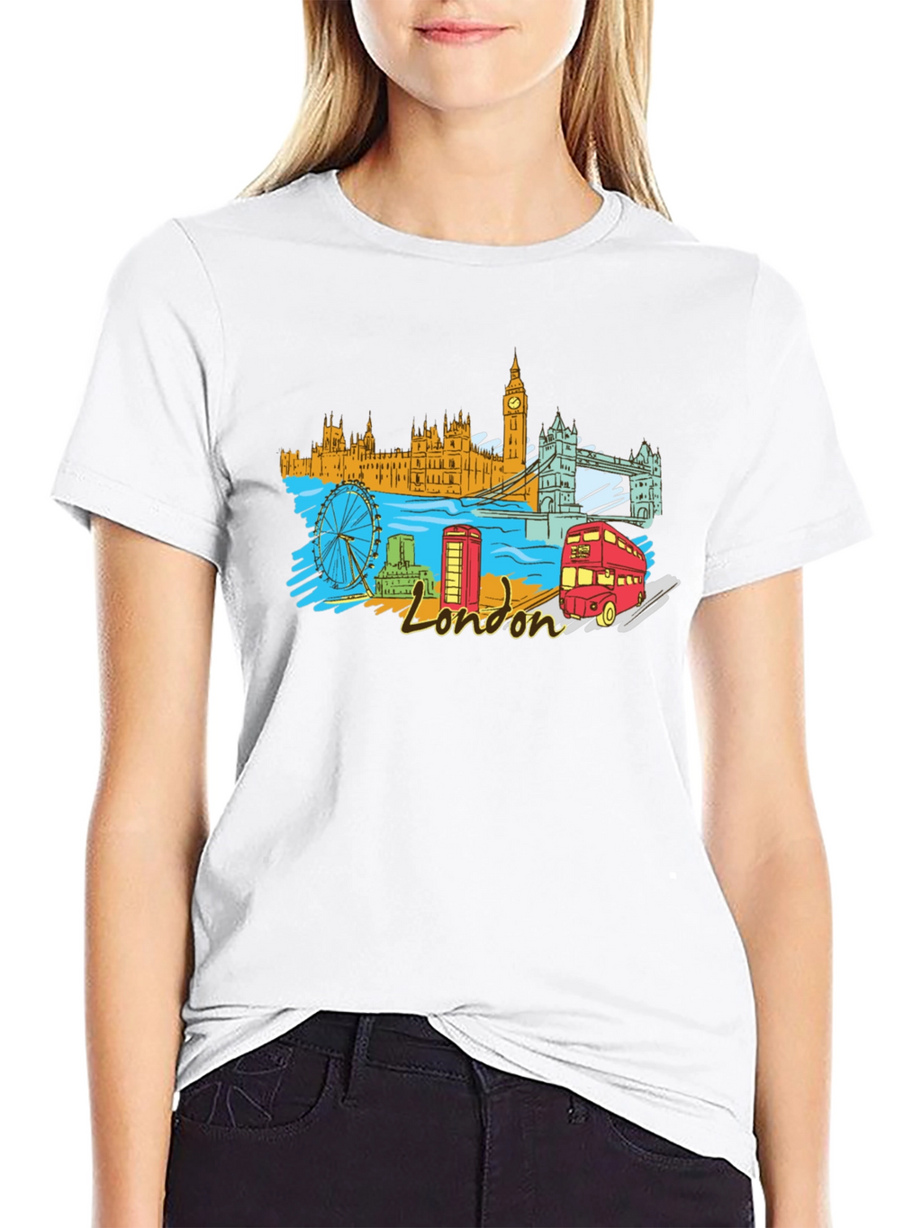 London Landmark Graphic T-Shirt
