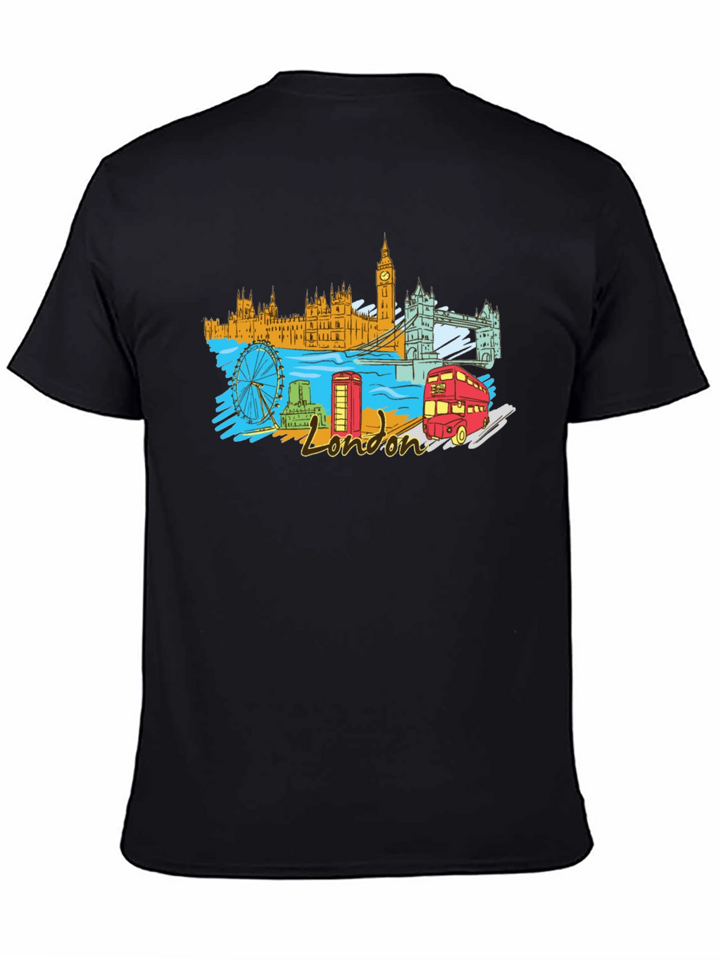 London Landmark Graphic T-Shirt