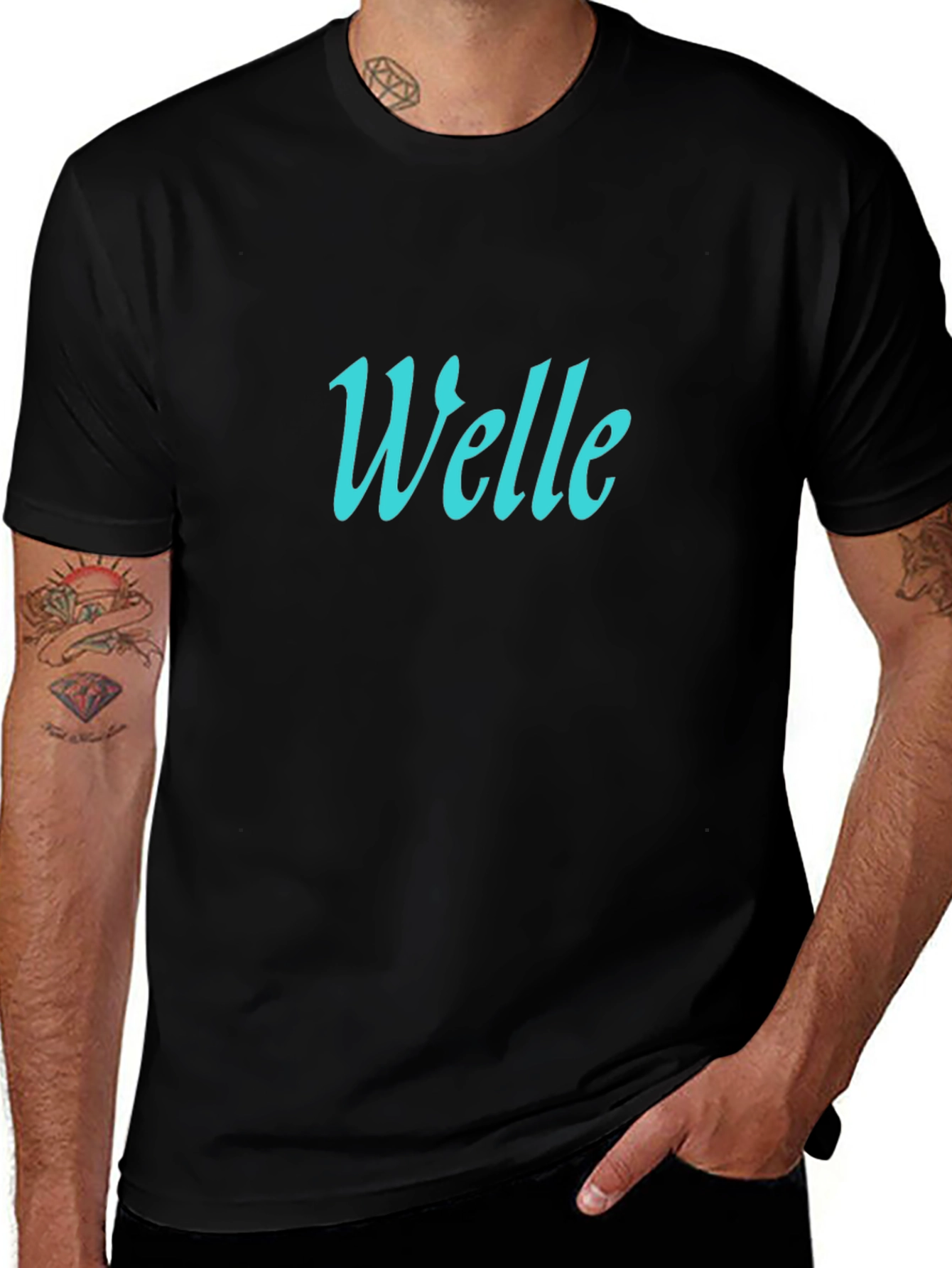 Welle Graphic Tee - Classic Black
