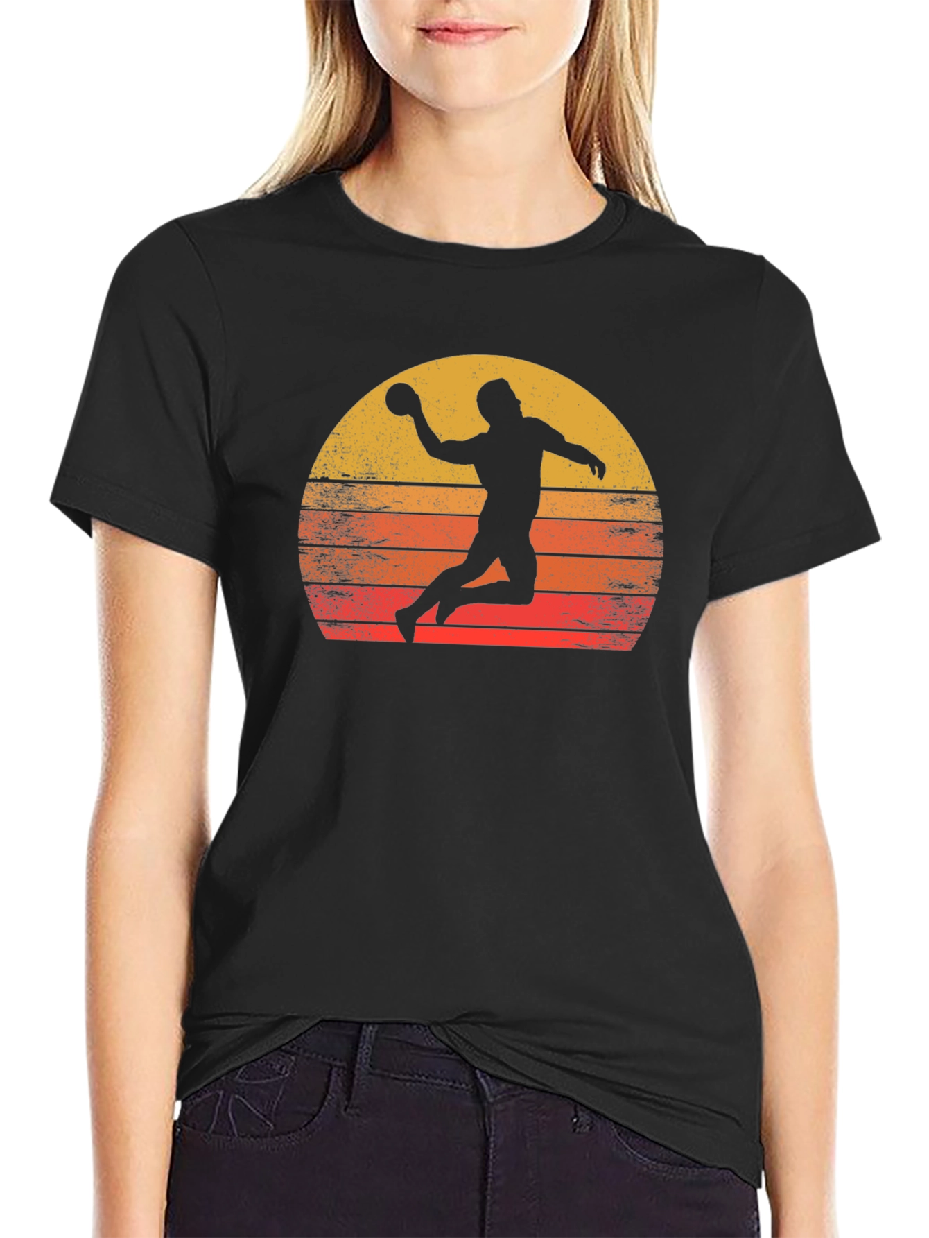 Handball Sunset T-Shirt - Vintage Style