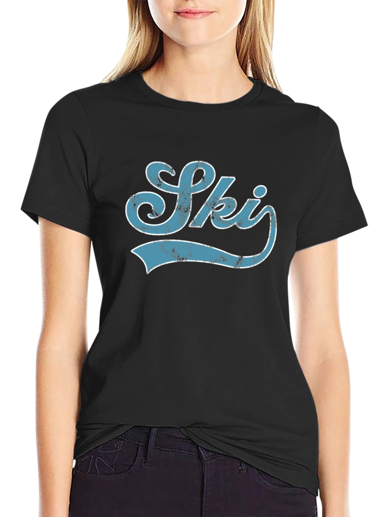 Vintage Ski T-Shirt - Retro Style