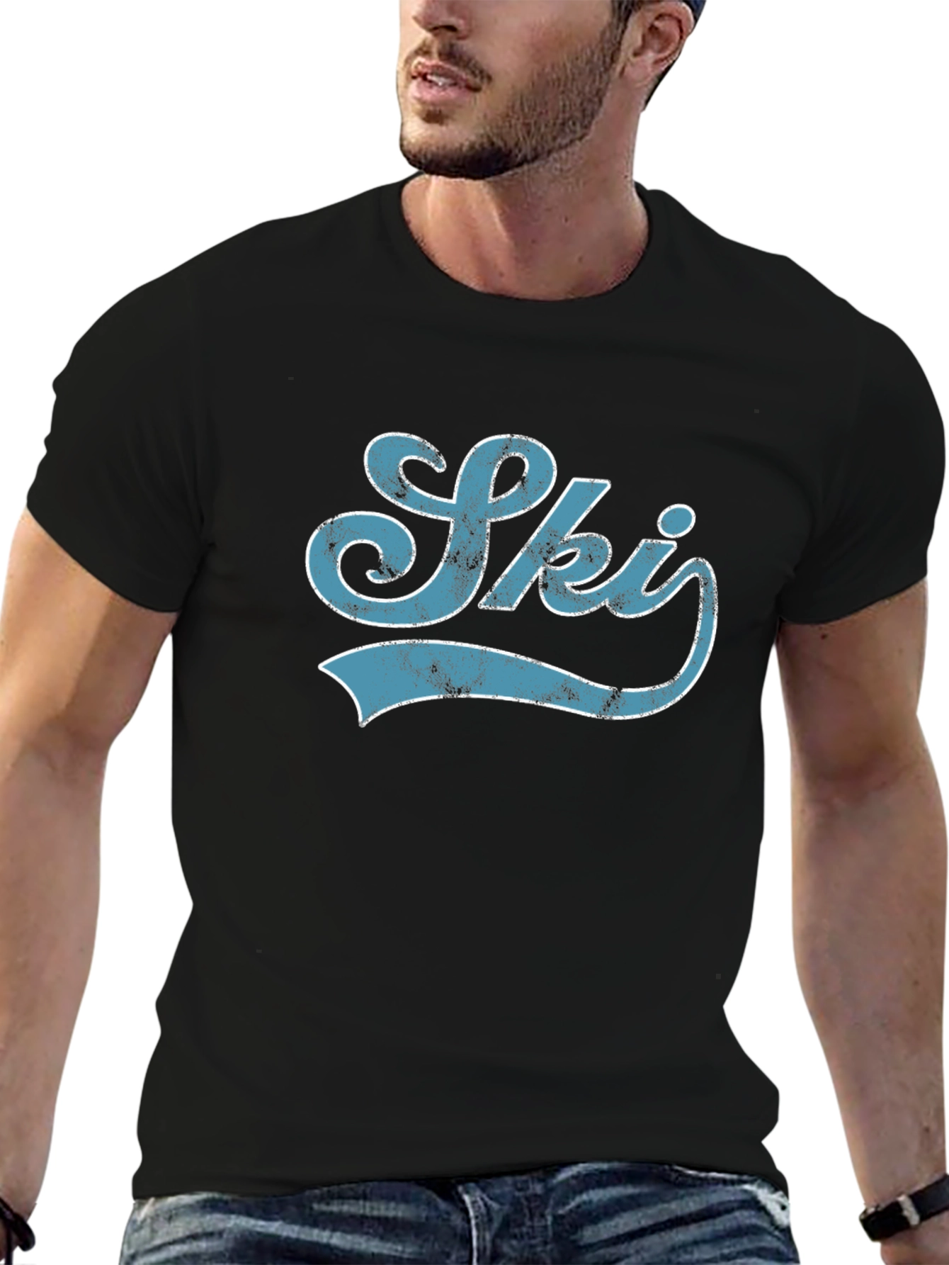 Vintage Ski T-Shirt - Retro Style