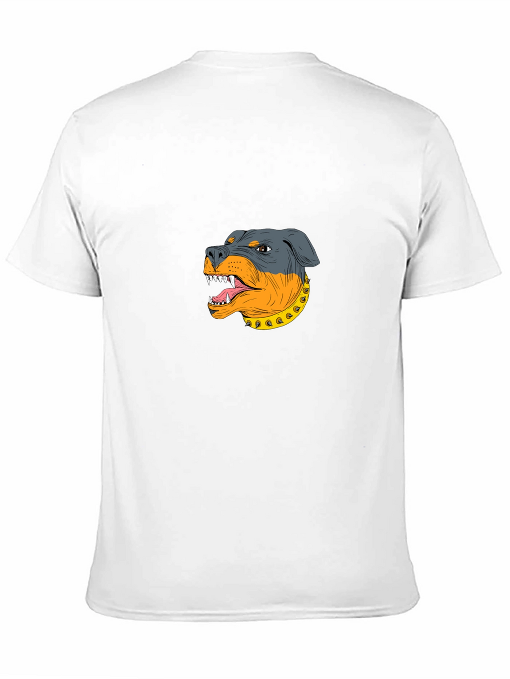 Rottweiler Graphic Print Black T-Shirt