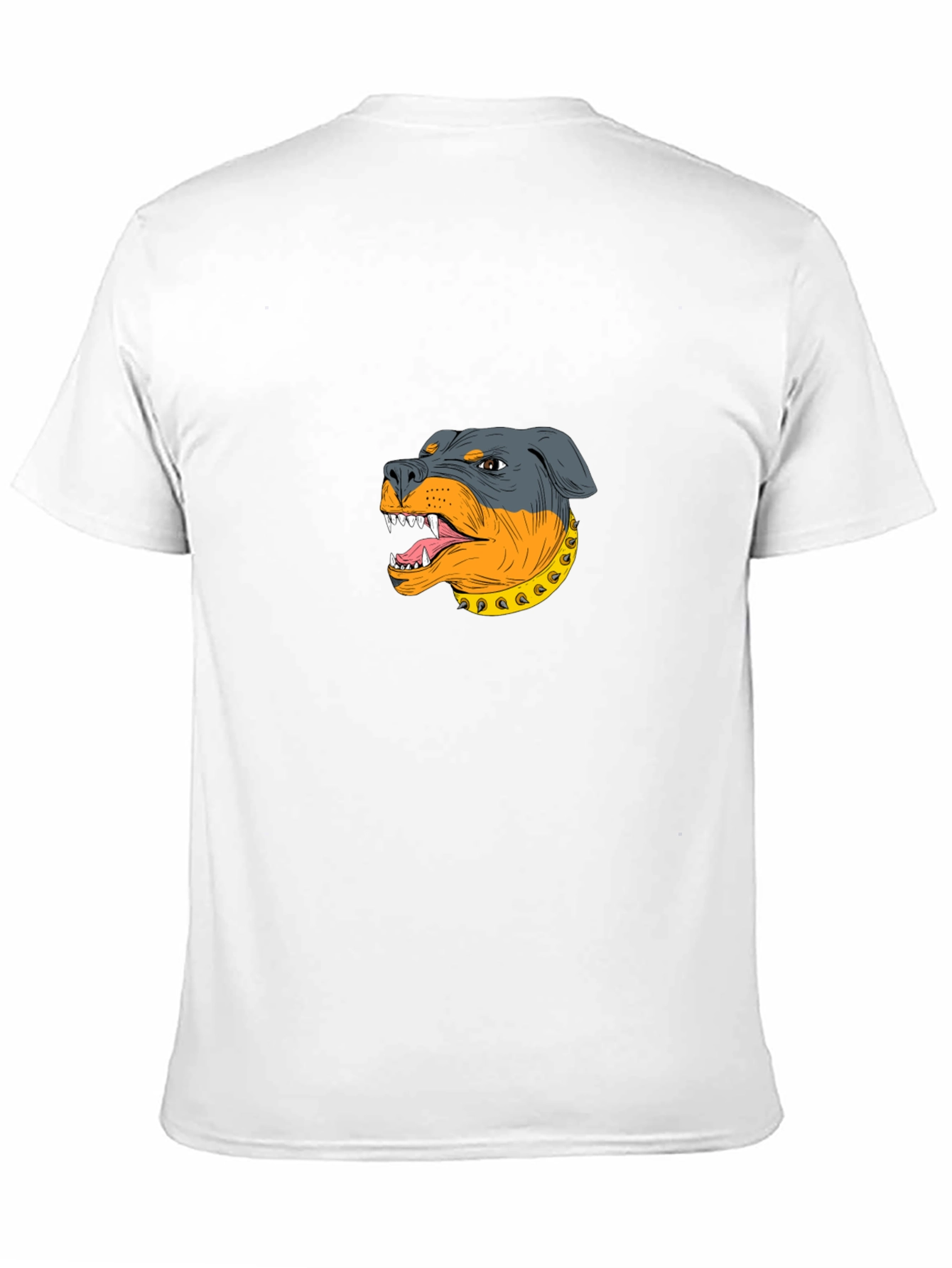 Rottweiler Graphic Print Black T-Shirt
