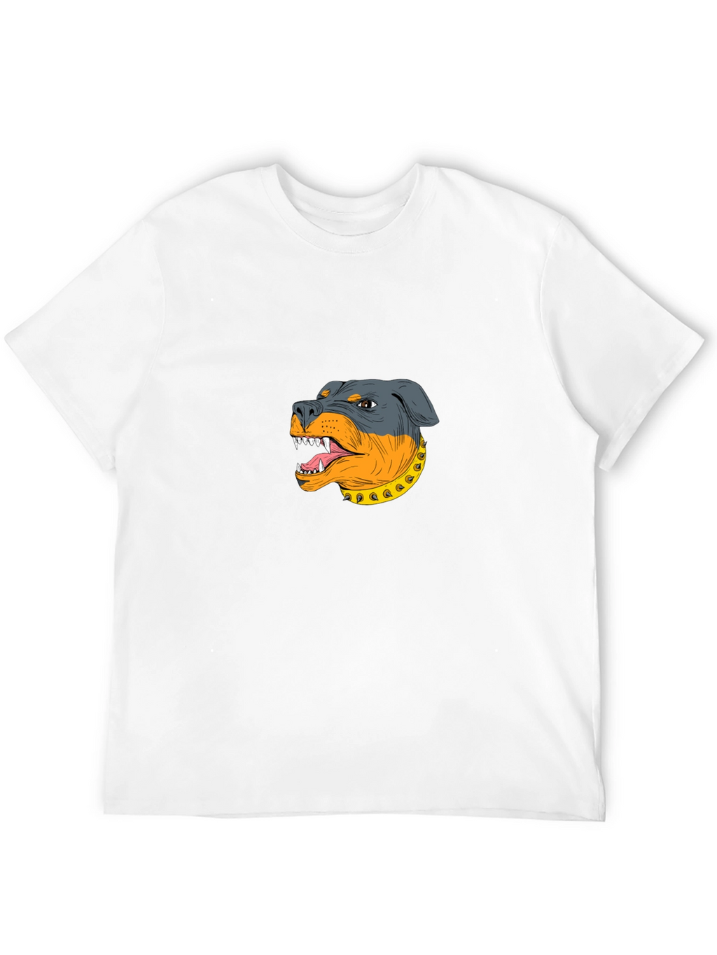 Rottweiler Graphic Print Black T-Shirt
