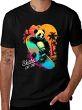 Panda Skate or Die Graphic T-Shirt