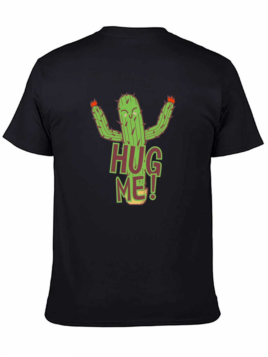 Hug Me Cactus Graphic T-Shirt