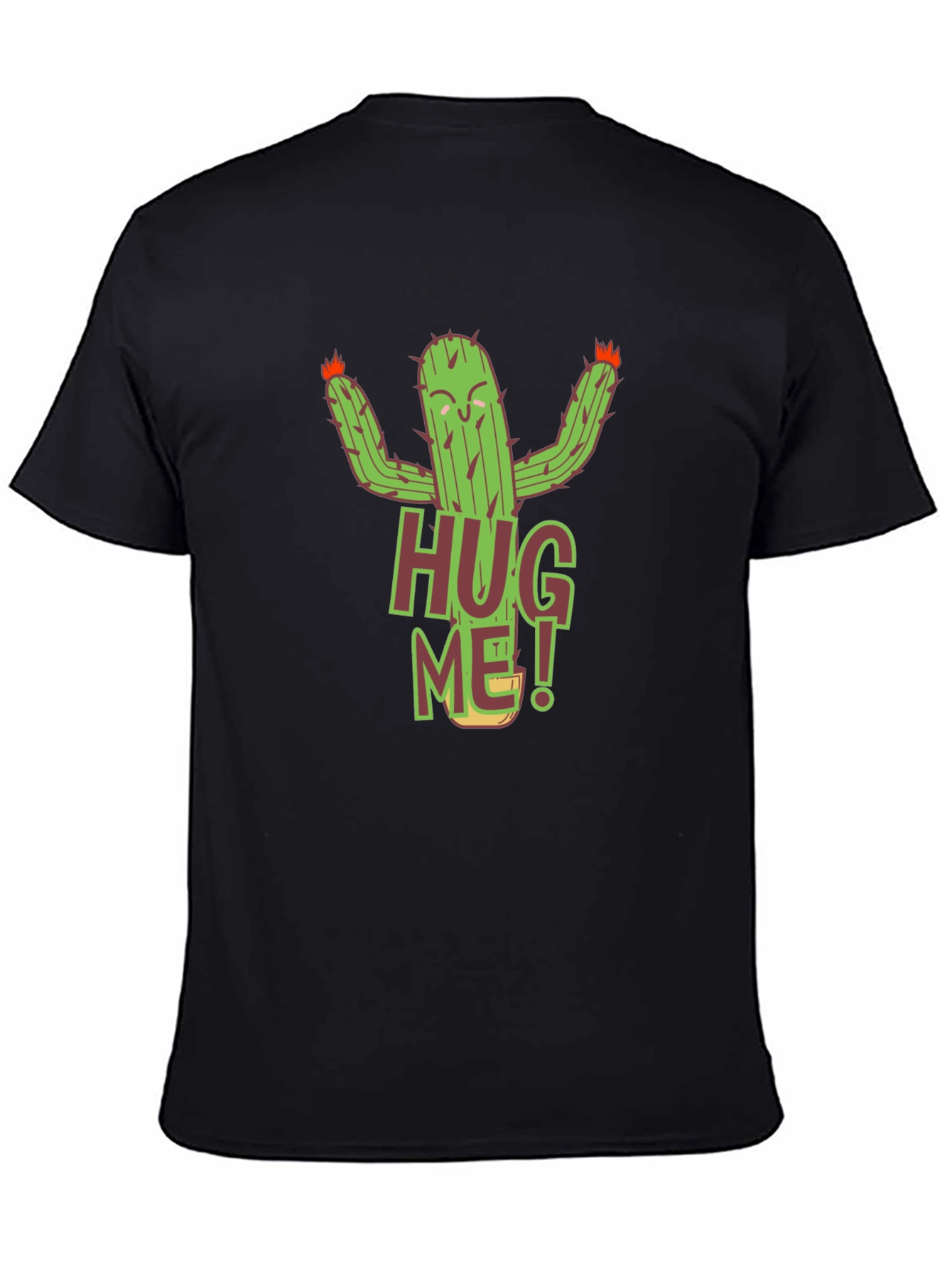 Hug Me Cactus Graphic T-Shirt