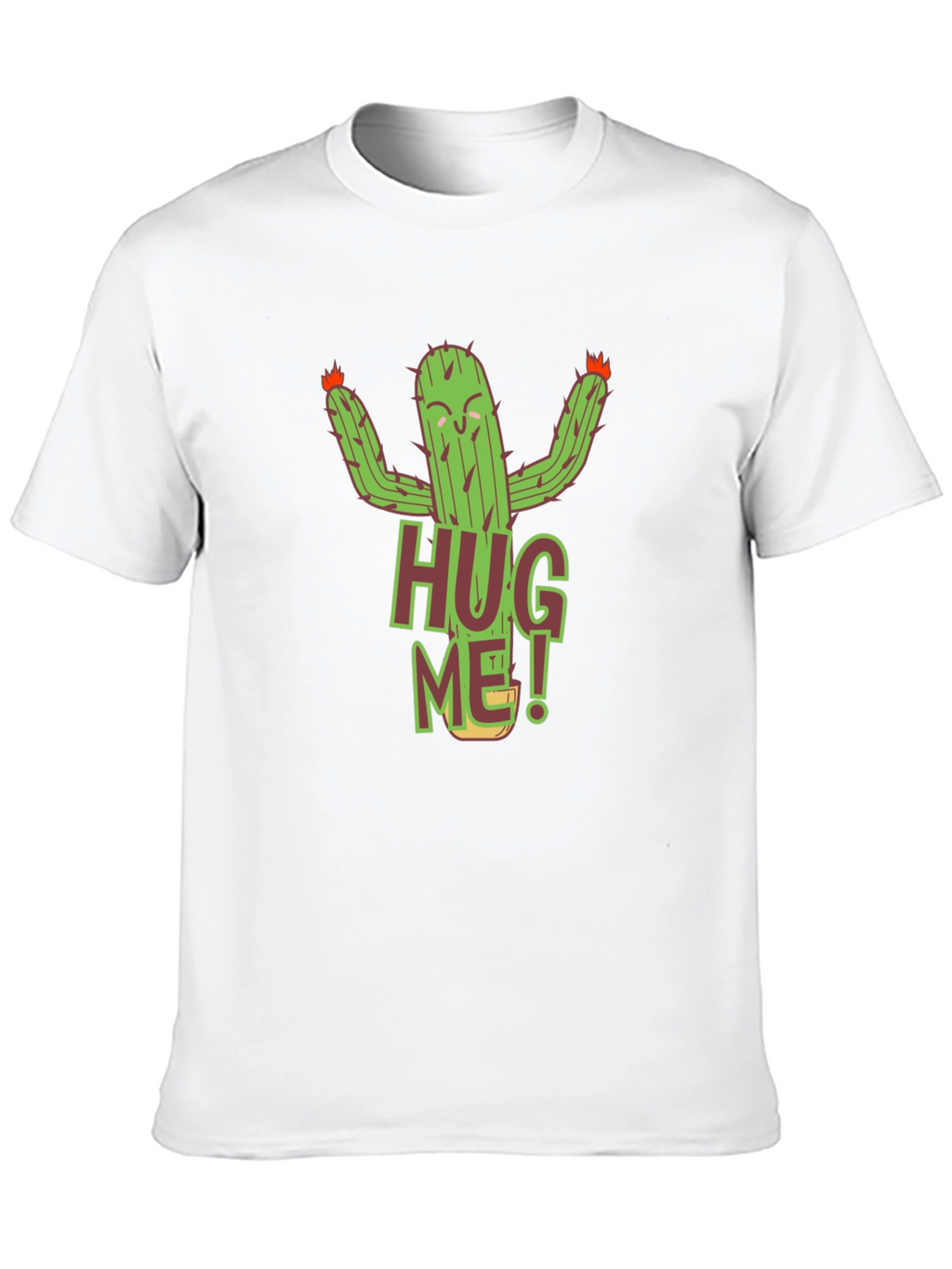 Hug Me Cactus Graphic T-Shirt