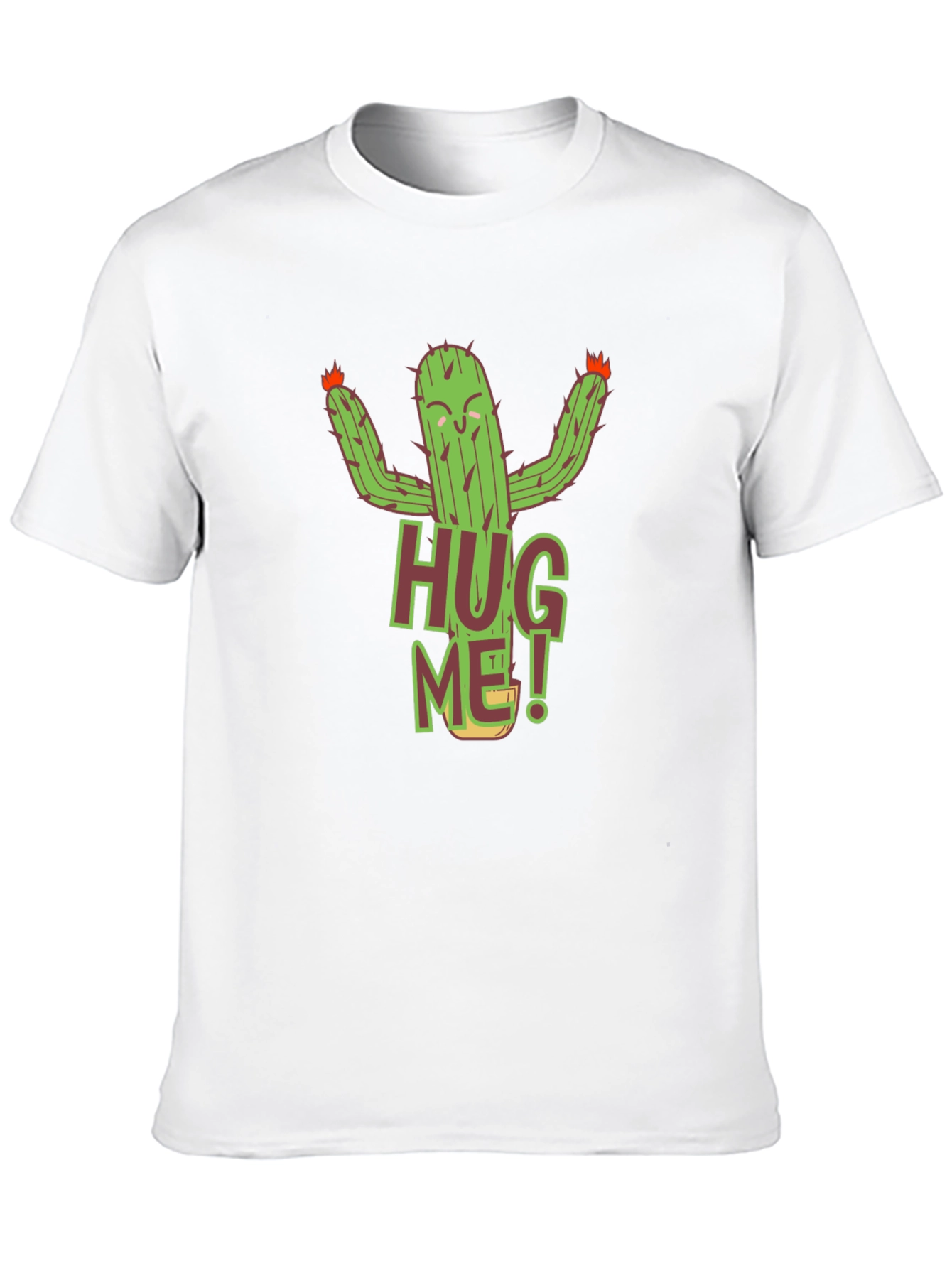 Hug Me Cactus Graphic T-Shirt