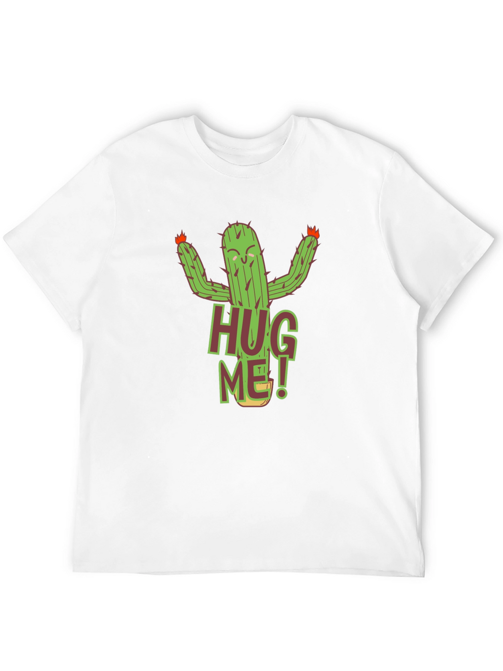 Hug Me Cactus Graphic T-Shirt