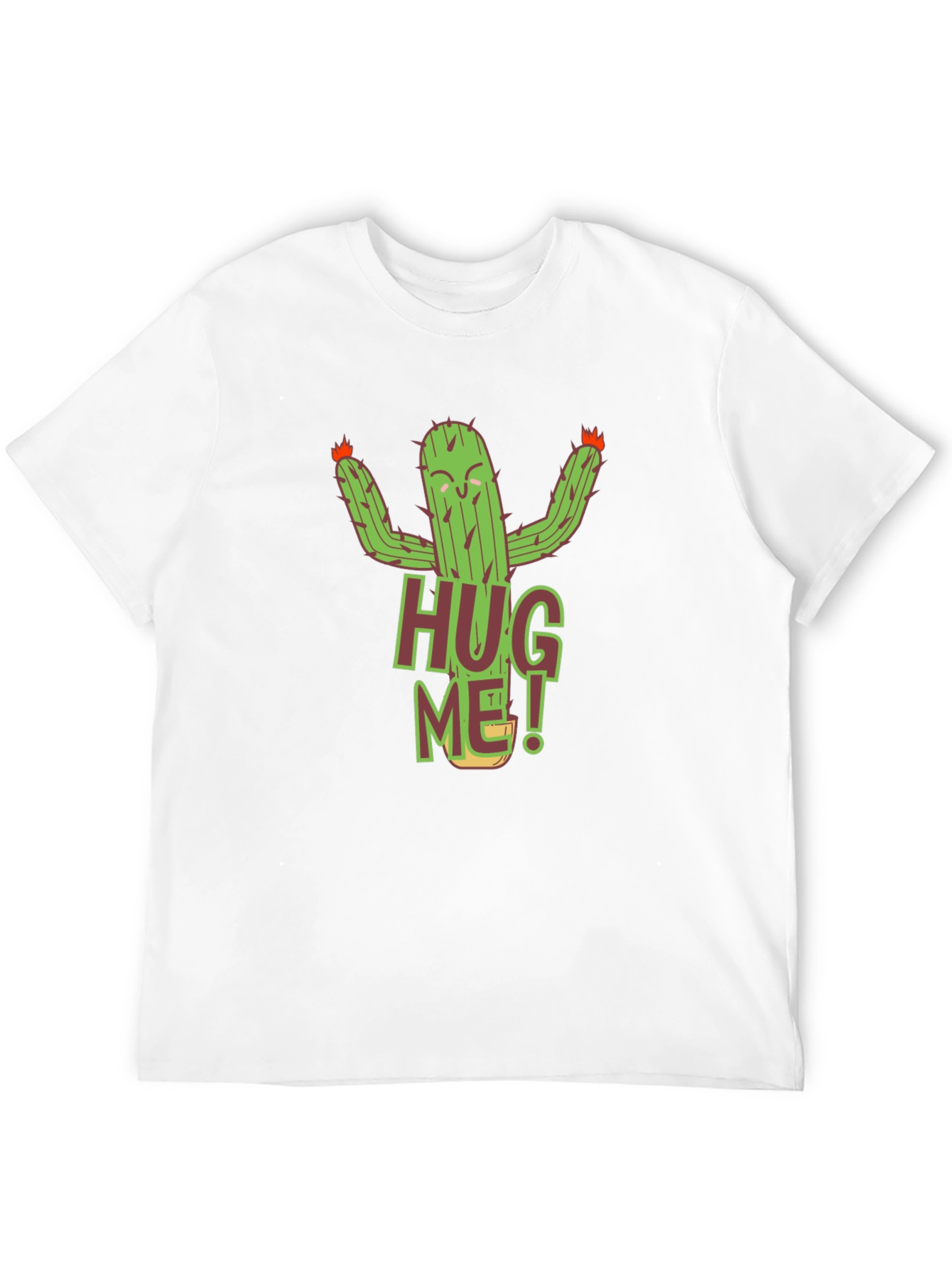 Hug Me Cactus Graphic T-Shirt