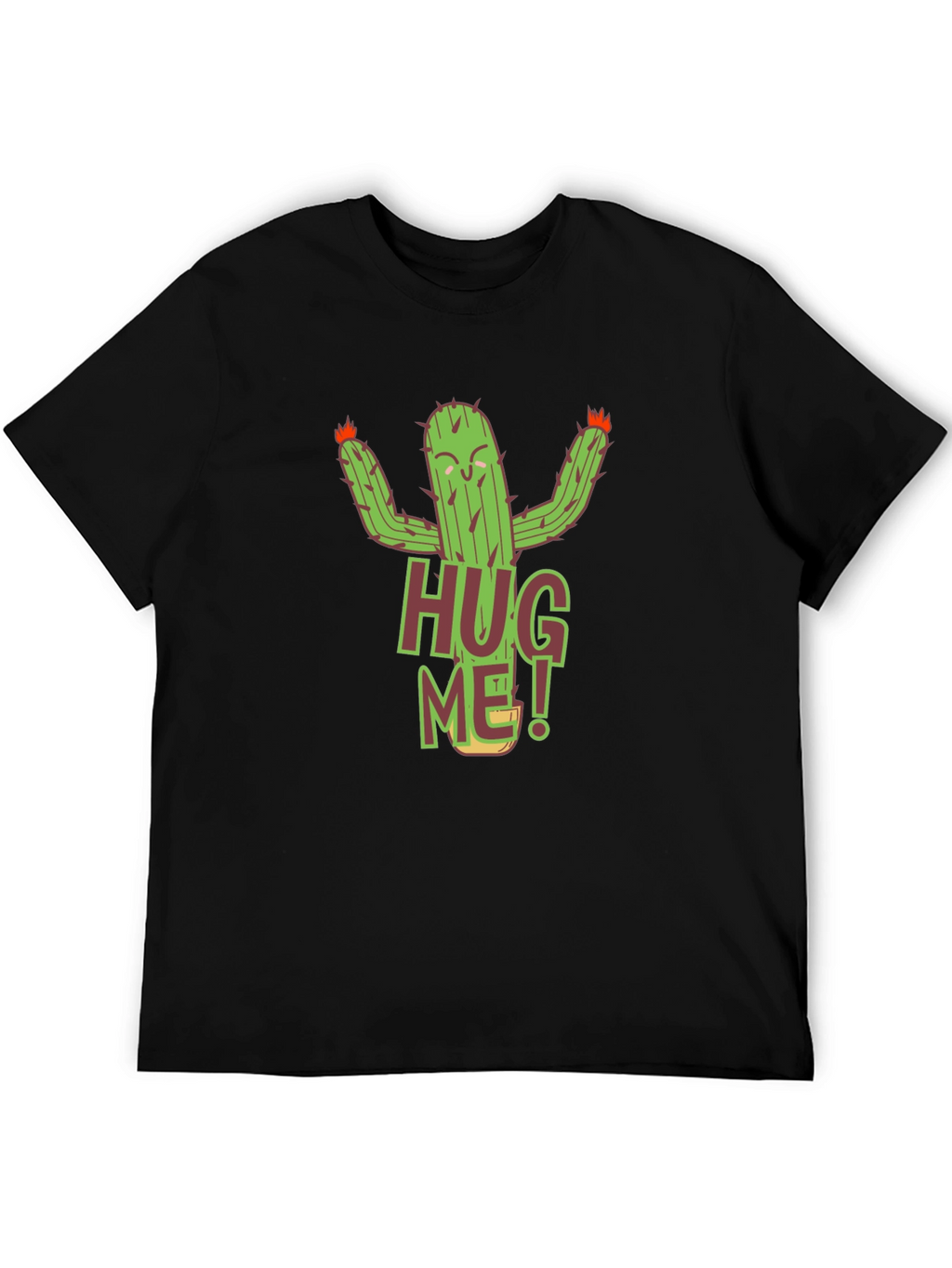 Hug Me Cactus Graphic T-Shirt