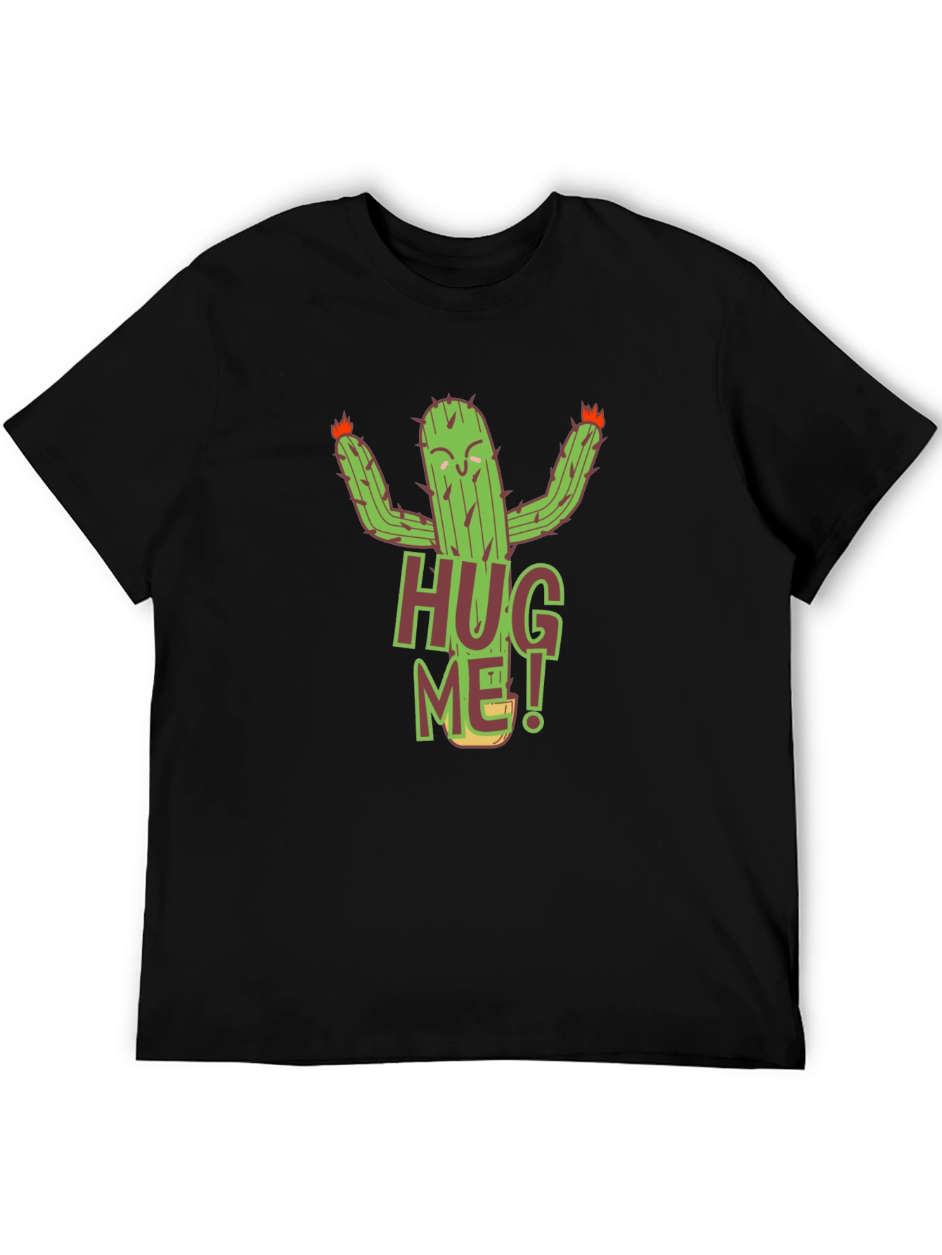 Hug Me Cactus Graphic T-Shirt