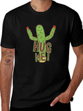 Hug Me Cactus Graphic T-Shirt