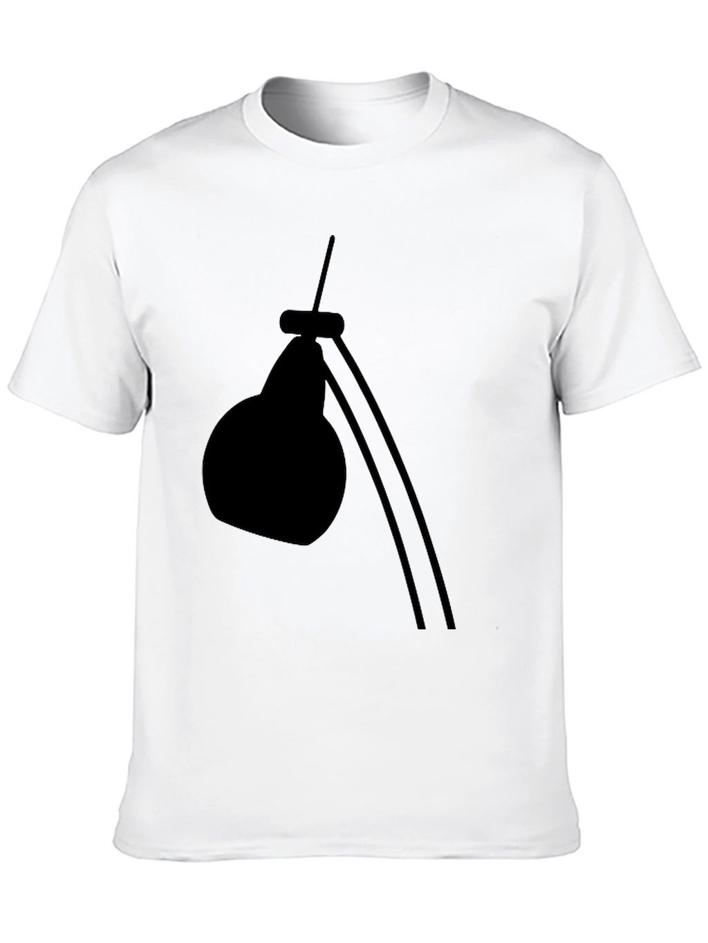 Modern Desk Lamp Graphic Tee - Black
