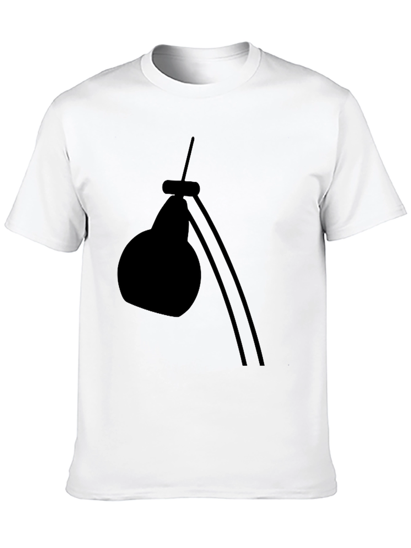 Modern Desk Lamp Graphic Tee - Black