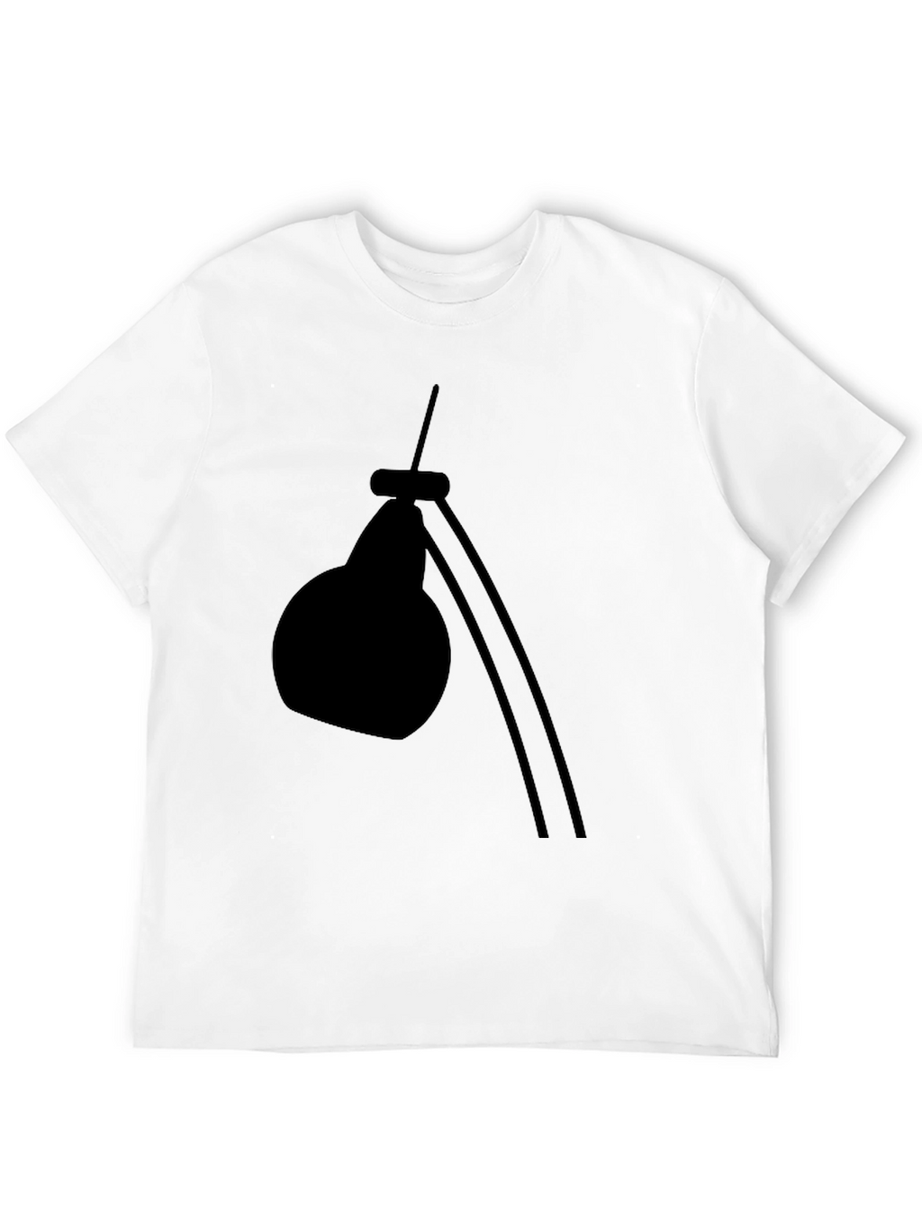 Modern Desk Lamp Graphic Tee - Black